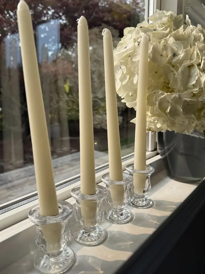 Elegant Clear Taper Candle Holders thumbnail 2