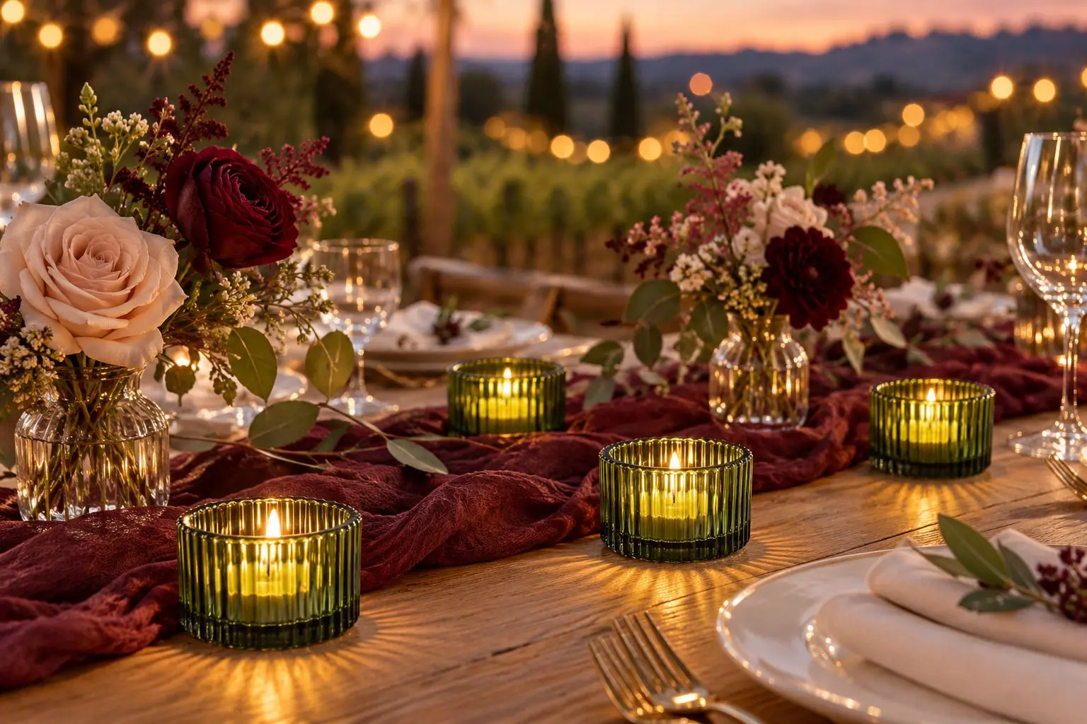 Green Fluted Tealight Candle Holders thumbnail 2