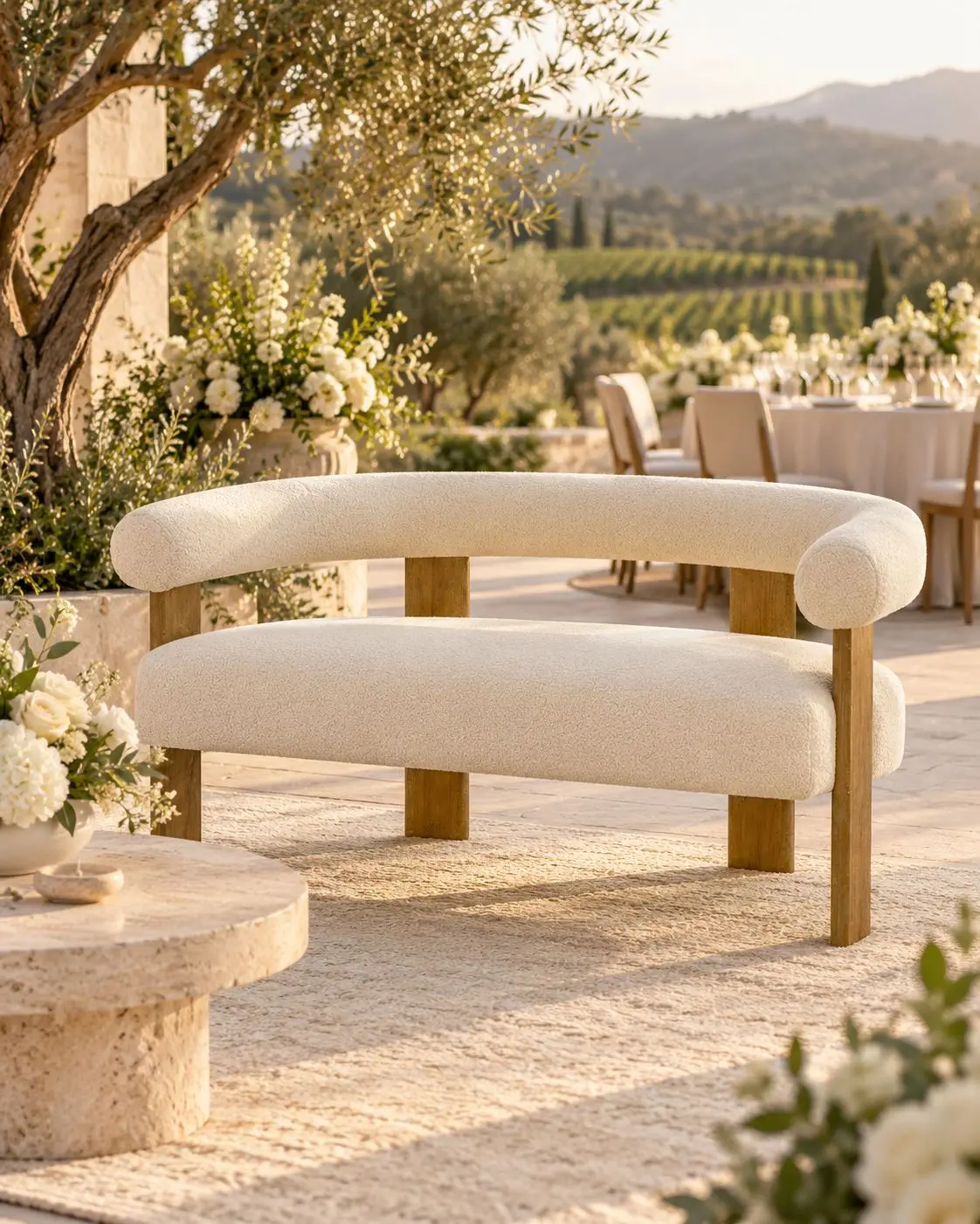 Ivory Muse Loveseat thumbnail 3