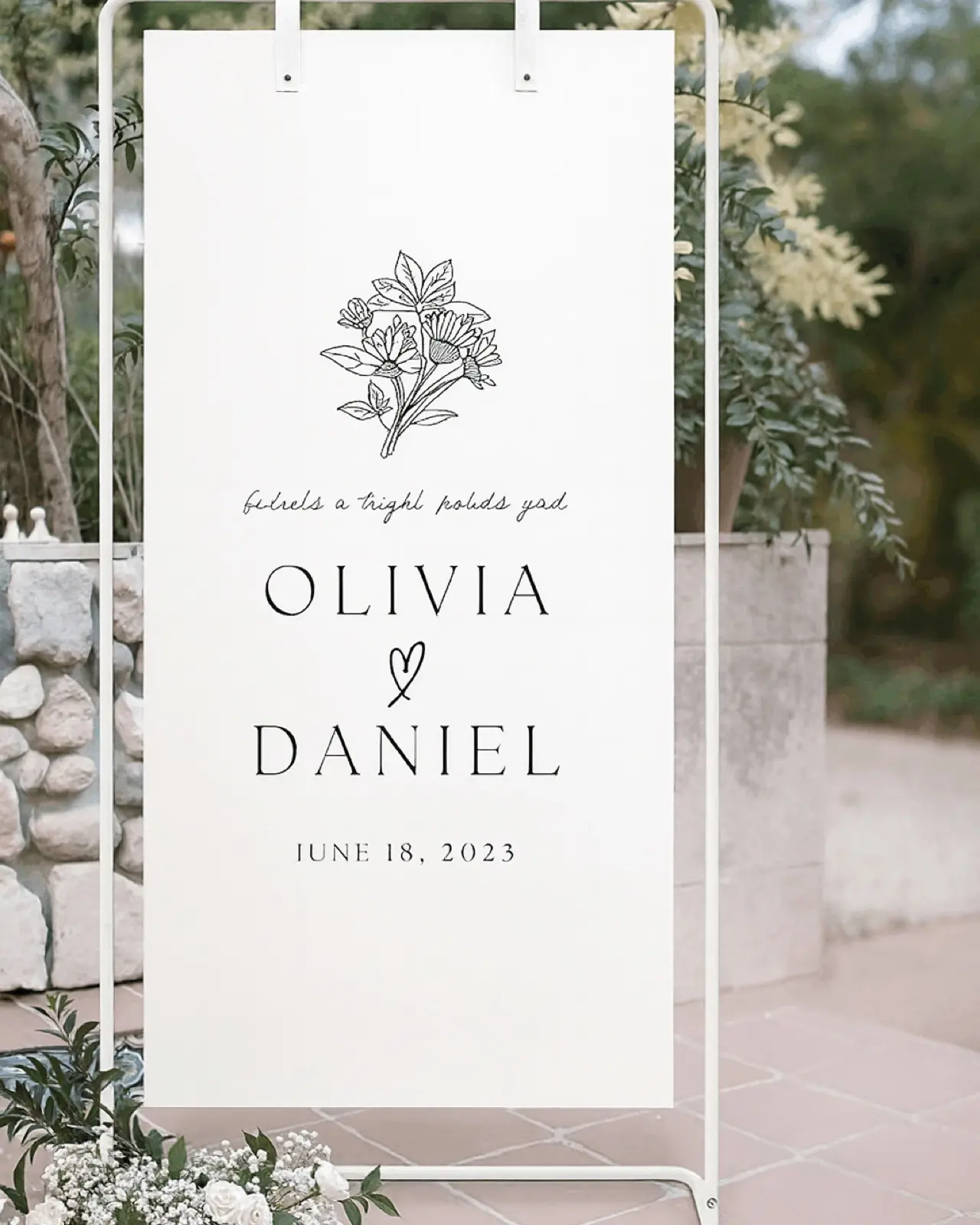 Signage Frames & Holders available to rent from OWC Events